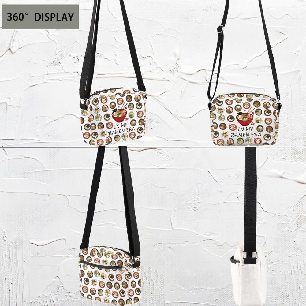 Ramen Lover Ramen Era Crossbody Bag for Foodie Women - Water-resistant, Lightwei - Picture 3 of 7
